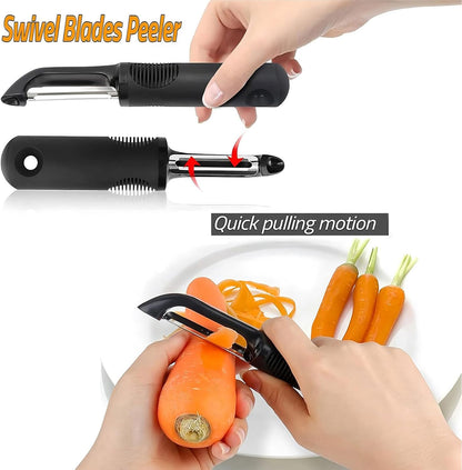 Vegetable Peeler Sharp Stainless Steel Blades for Veggie Potato Sugarcane Pumpkin Papaya Peeling Tool
