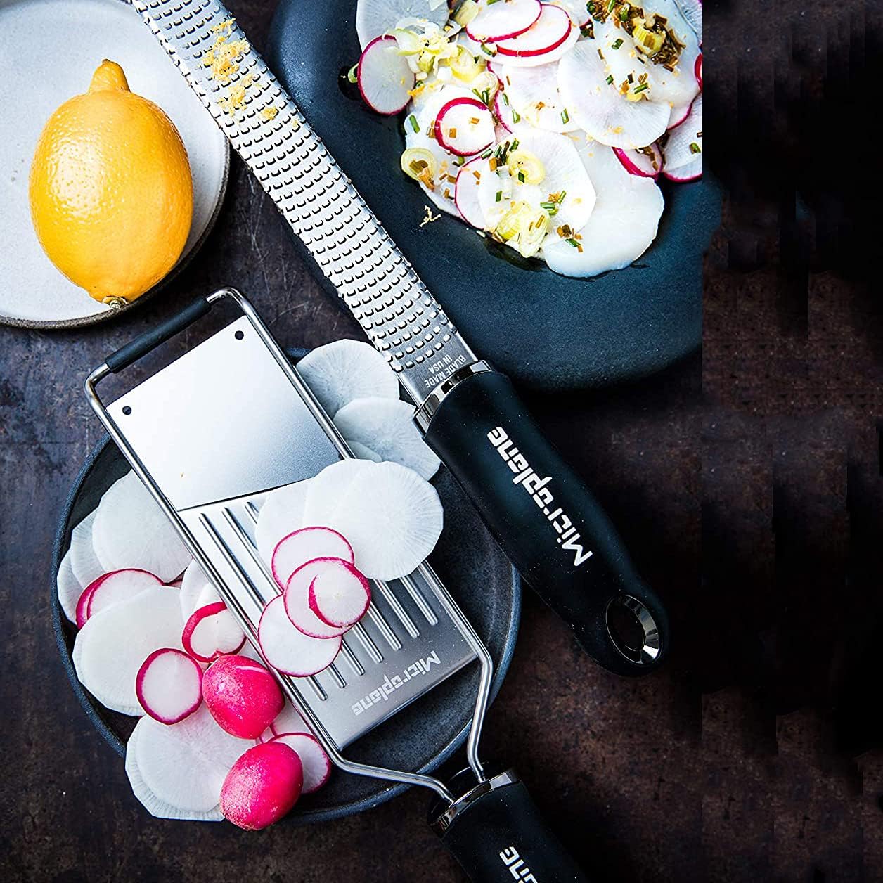 Microplane Gourmet Kitchen Grater, 335x160x39mm, Black