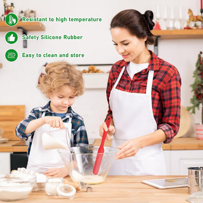 4 Pcs Silicone Jar Spatula, Non-Stick Heat Resistant Cake Cream Spatulas Set, 9.8 inch Cake Cream Butter Spatulas(4 colors）