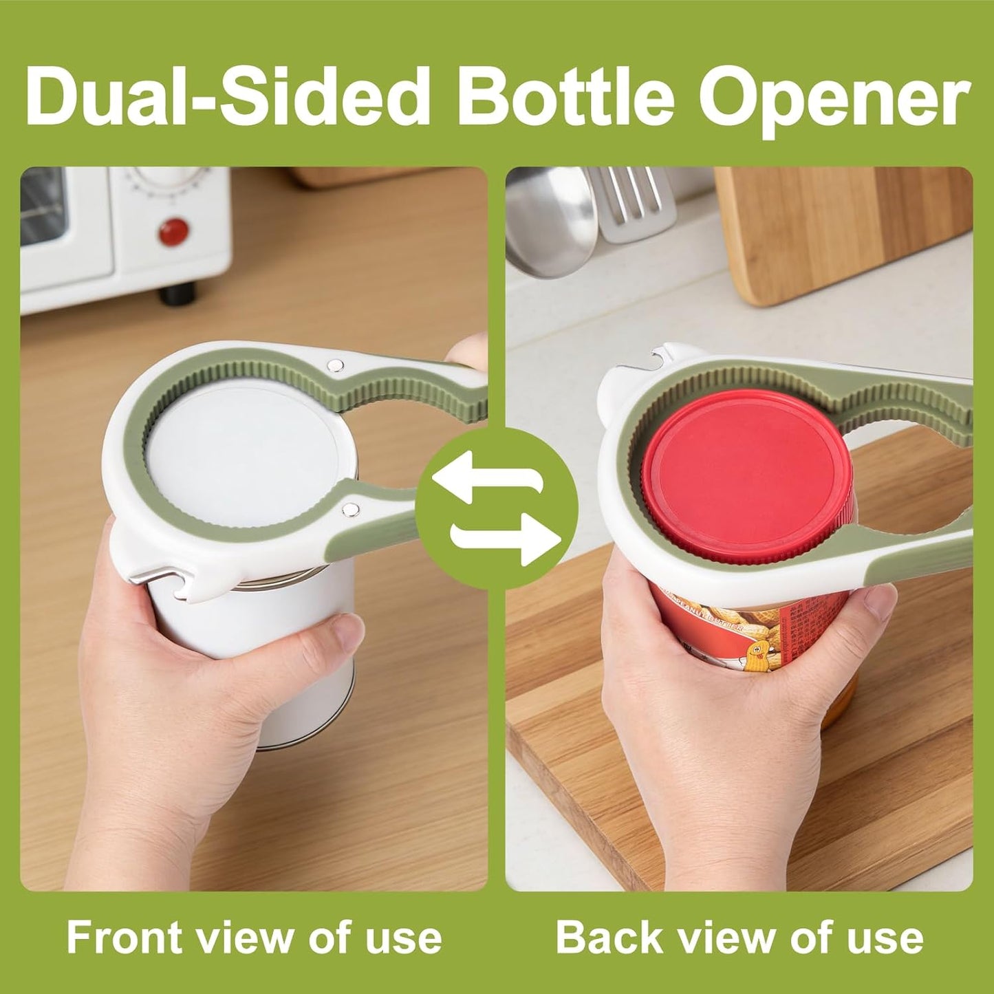 2026 6 in 1 Jar Opener for Weak Hands,Seniors with Arthritis, Large Multi Function Bottle Opener Lid Opener with Non Slip Rubber Jar opener Gripper Pad, Magnetic Suction Saves Space