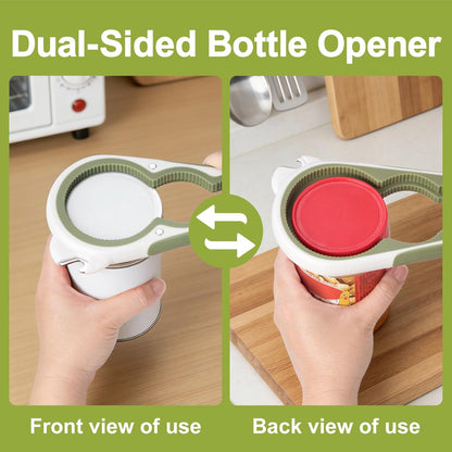 2026 6 in 1 Jar Opener for Weak Hands,Seniors with Arthritis, Large Multi Function Bottle Opener Lid Opener with Non Slip Rubber Jar opener Gripper Pad, Magnetic Suction Saves Space