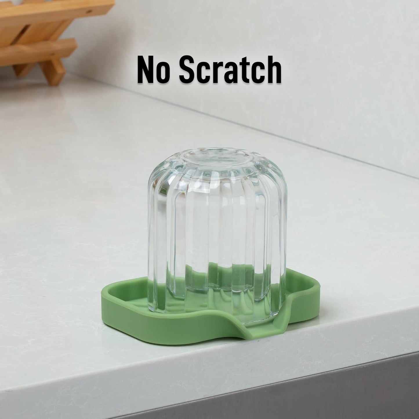 Zulay Kitchen (9x3.5in Sponge Holder for Kitchen Sink - Flexible Heavy-duty Multipurpose Sink Caddy - Counter Organizer for Kitchen, Bathroom, Makeup, Trinkets & More! (Grey)
