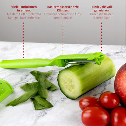 BORNER Roko PowerLine | Vegetable Grater Börner - Quality Made in Germany, Color:Orange
