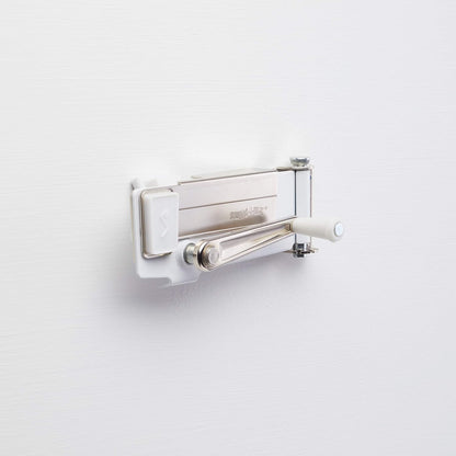 KitchenCraft KC609WH Swing-A-Way Wall Mounted Can Opener - Tin with Magnetic Lid Lifter,Metal,17.5 x 8 x 7 cm,Silver