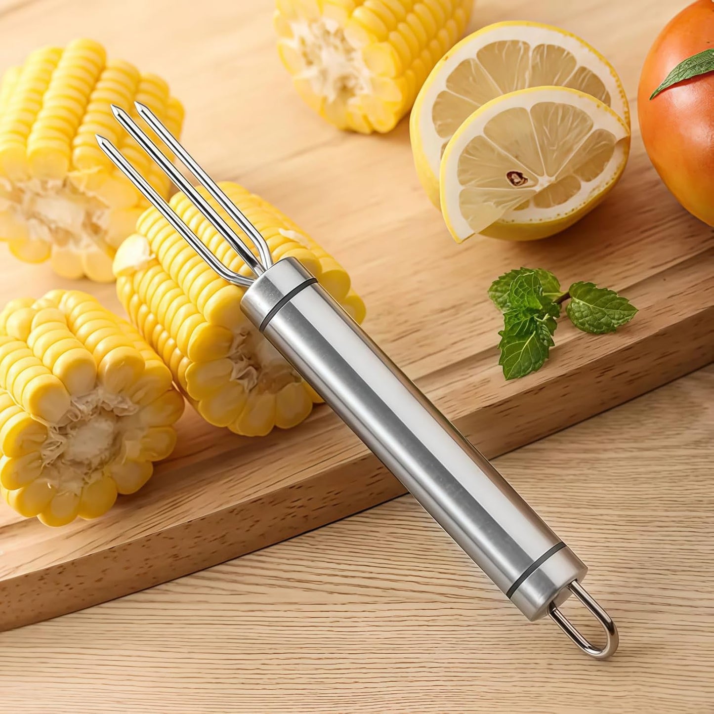2 Pcs Stainless Steel Corn Peeler and Stripper Tool Set, Ideal Gadget Tool for corn on the cob BCMON