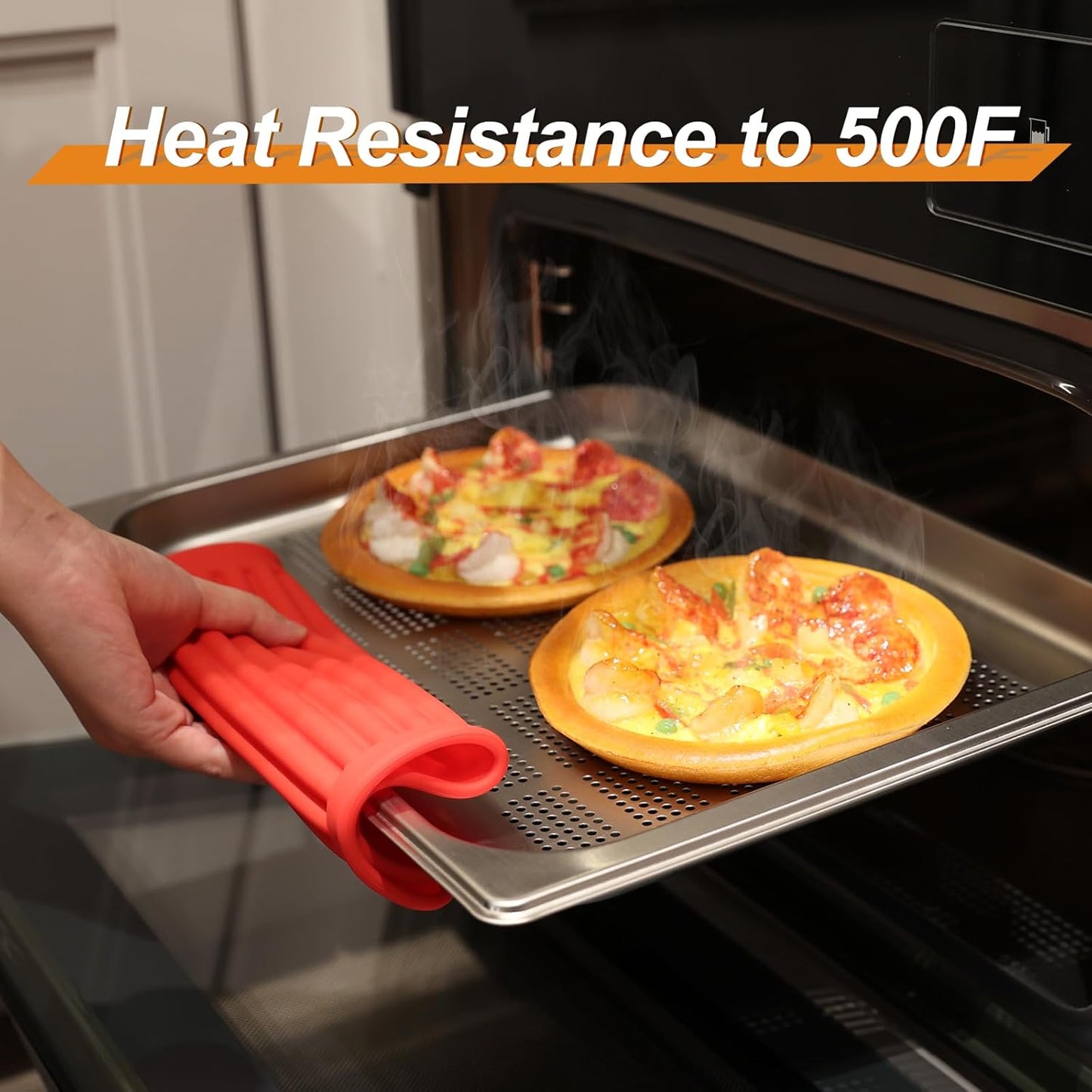 Joyhalo 4 Pack Silicone Trivets for Hot Pots and Pans,480℉ Heat Resistant Trivets for Hot Dishes,Hot Pads for Countertop,Kitchen Potholders,Black