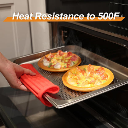 Joyhalo 4 Pack Silicone Trivets for Hot Pots and Pans,480℉ Heat Resistant Trivets for Hot Dishes,Hot Pads for Countertop,Kitchen Potholders,Black