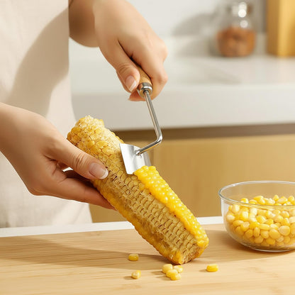2 Pack Corn Cob Stripper Tool, Efficient Kernel Peeler for Home Kitchen, Essential for Corn Removal