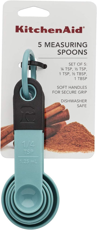 KitchenAid Measuring Spoons, Set Of 5, Aqua Sky