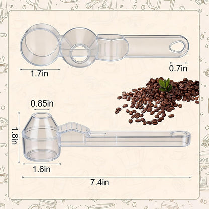 Palksky Coffee Scoop & Funnel for Reusable K Cup Refillable Coffee Pods, 2 Tablespoon Slide Coffee Measuring Funnel Scooper,1PCS
