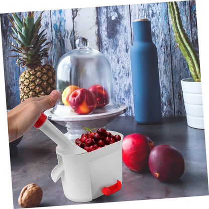 DOITOOL Cherry Pitter Cherry with Pit Catcher Container, Professional Remover Plastic Grapes Removing Tool Fruit Pit Core Remover