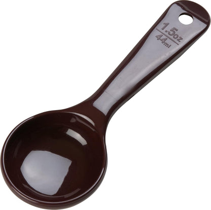 Carlisle FoodService Products 492104 Measure Miser Solid Measuring Spoon with Short Handle, 1 Ounce, Yellow