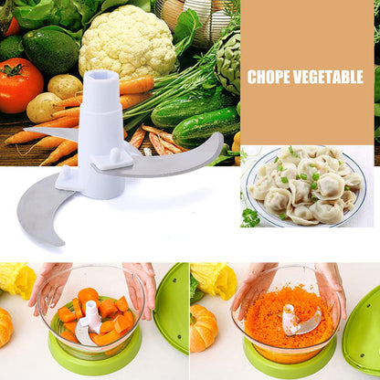 Handcrank Salad Spinner Colander Bowl, Fruit Vegetable Crusher Chopper, Meat Mincer Garlic Ginger Grinder, Flour Egg Blender Stirrer