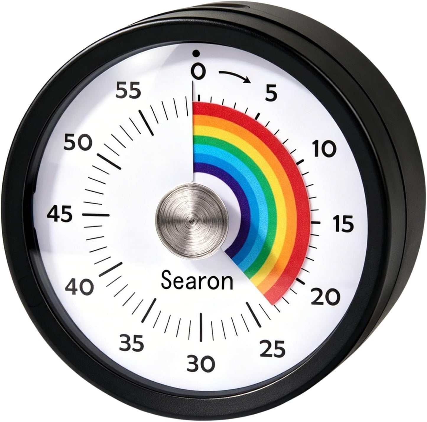 Searon Magnetic Visual Kitchen Timer, 60 Minute Countdown Timer with LED Alert, Turn the Dial to Start, No Winding Needed for Cooking, Baking, Meal Prep & Daily Kitchen Tasks (Blue)