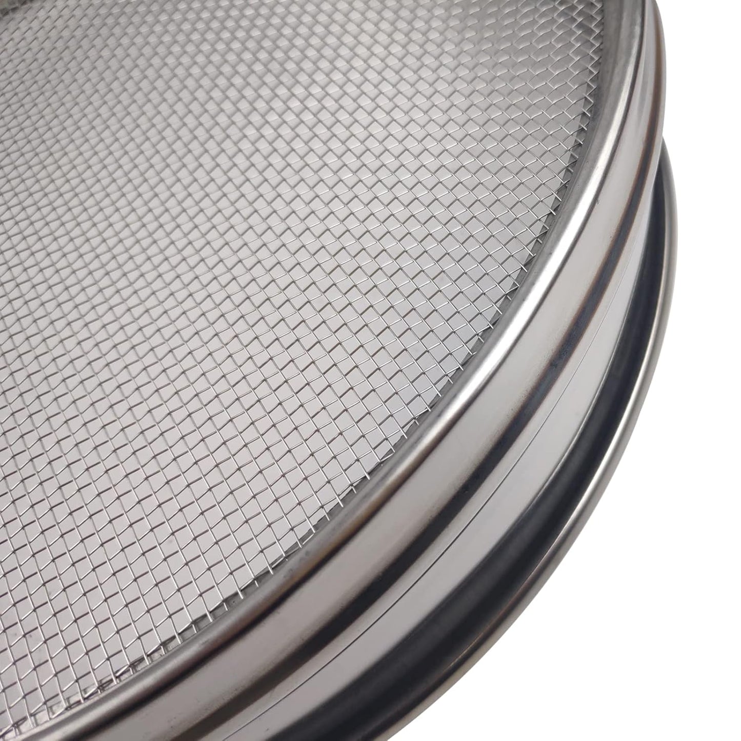 LABALPHA 35 Mesh Lab Sieves, 35 Mesh Test Sieve, 12'' Diameter, 304 Stainless Steel Wire Cloth (0.5mm)