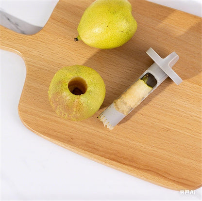 Pepper Corer, 2 in 1 Red Bell Pepper Seed Corer Remover Tool, Fruit & Vegetable Corers Quick Cave Tools for Jalapeno Cutter Deseeder, Green