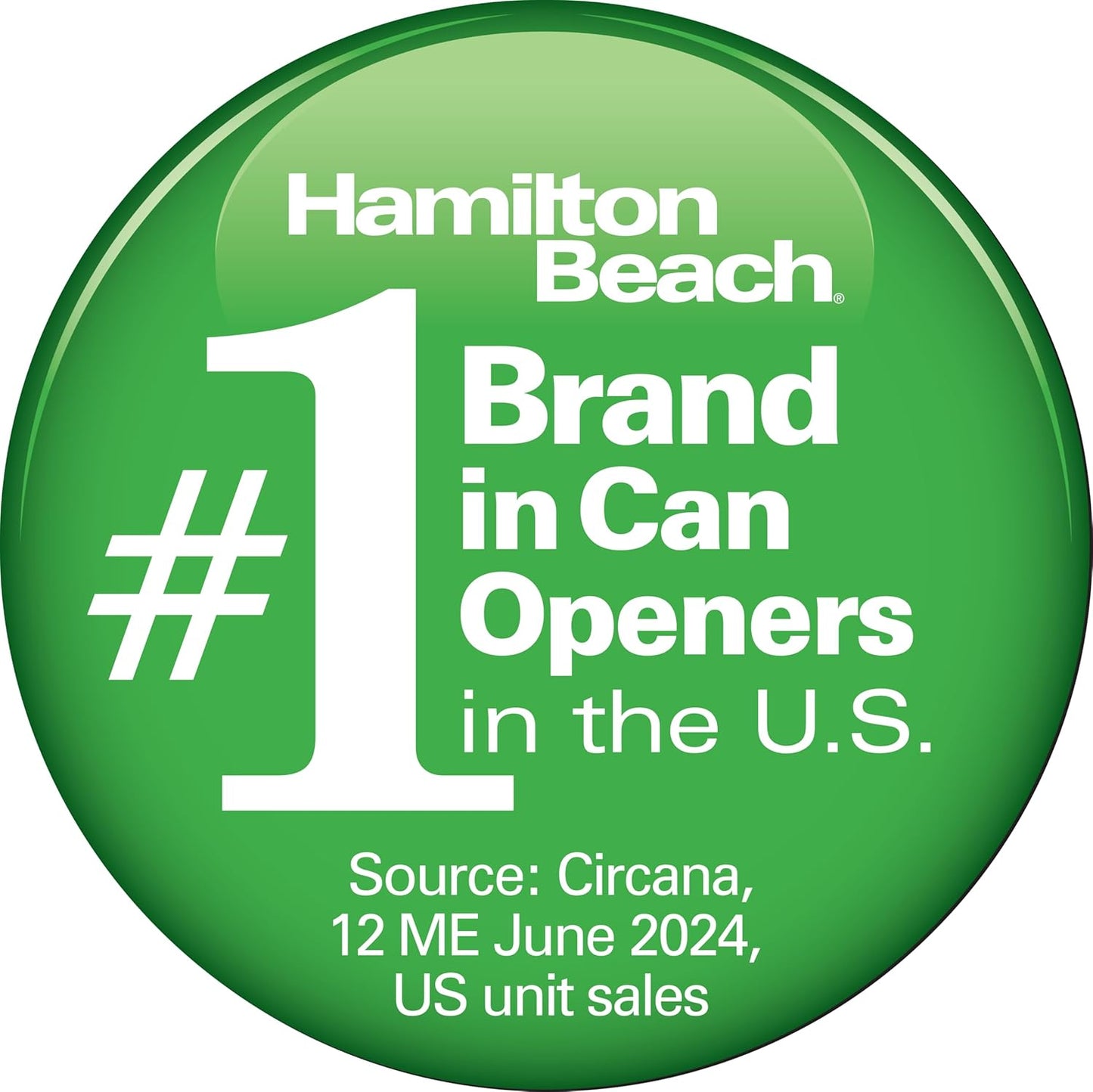 Hamilton Beach Smooth Touch Electric Automatic Can Opener with Easy Push Down Lever, Eliminates Sharp Edges, Opens All Standard-Size and Pop-Top Cans, Extra Tall, Black and Chrome (76606AG)