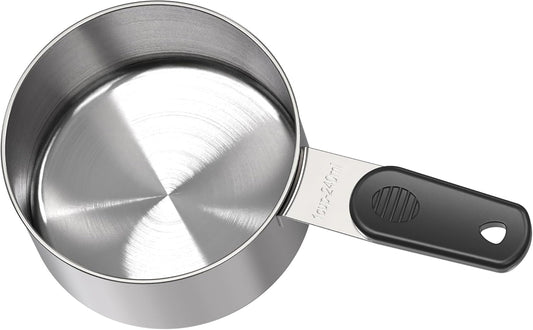 DOTINGHUX 1/3 Cup Magnetic Grips Stainless Steel Measuring Cup -1PCS