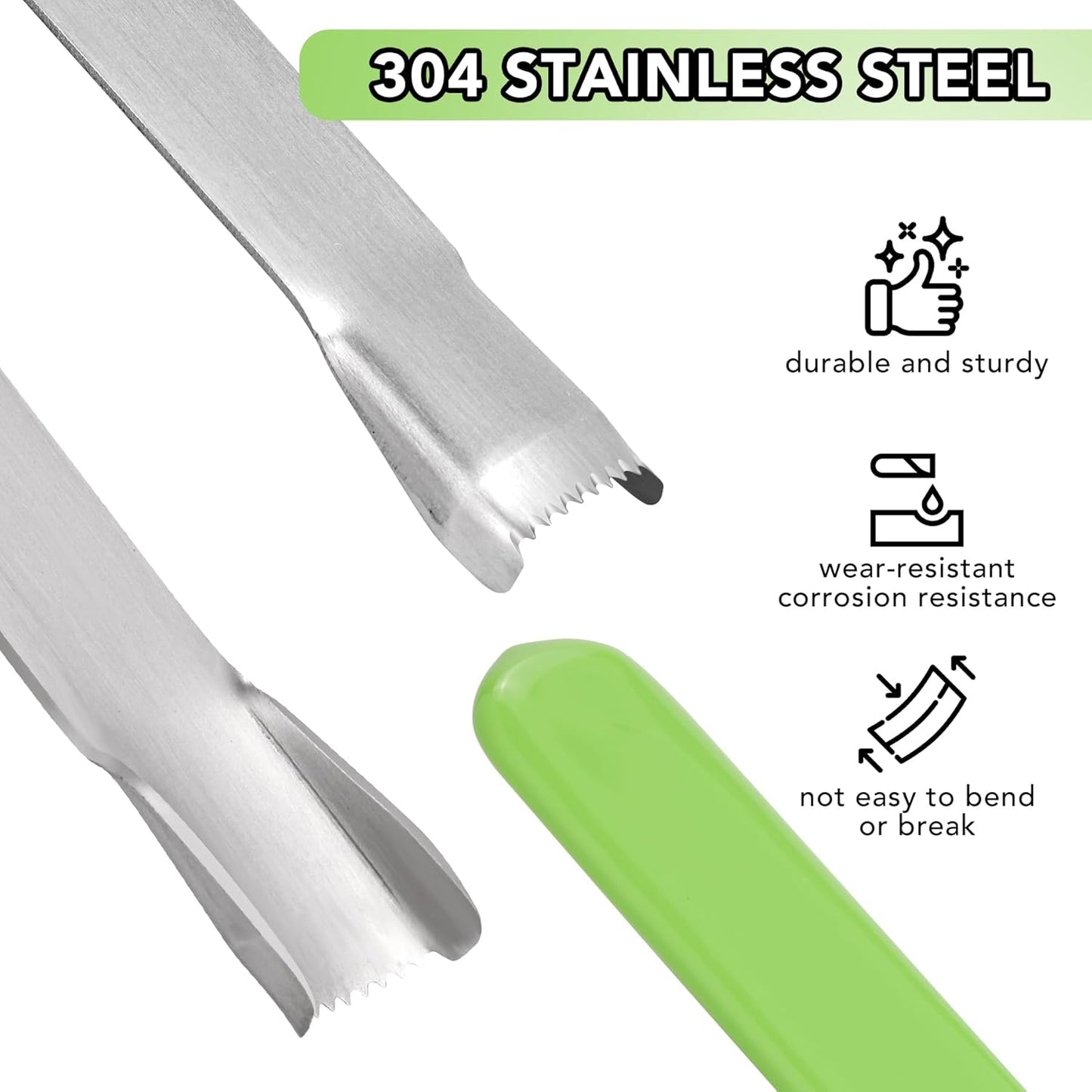 Corn Prep Peeler Joochi Stainless Steel Corn Stripping Tool Corn Cobber Remover Tools Cob Corn Stripper Thresher Quickly Remove Fresh & Boiled Corn Kernels Kitchen Gadget Chef Gift Idea (Green)