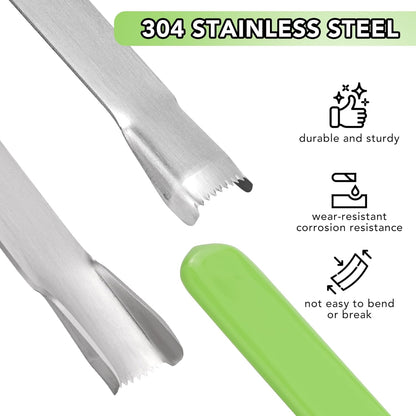 Corn Prep Peeler Joochi Stainless Steel Corn Stripping Tool Corn Cobber Remover Tools Cob Corn Stripper Thresher Quickly Remove Fresh & Boiled Corn Kernels Kitchen Gadget Chef Gift Idea (Green)