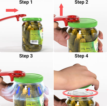 1 Pcs Readaeer Jar Opener for Weak Hand & Seniors with Arthritis (Blue)