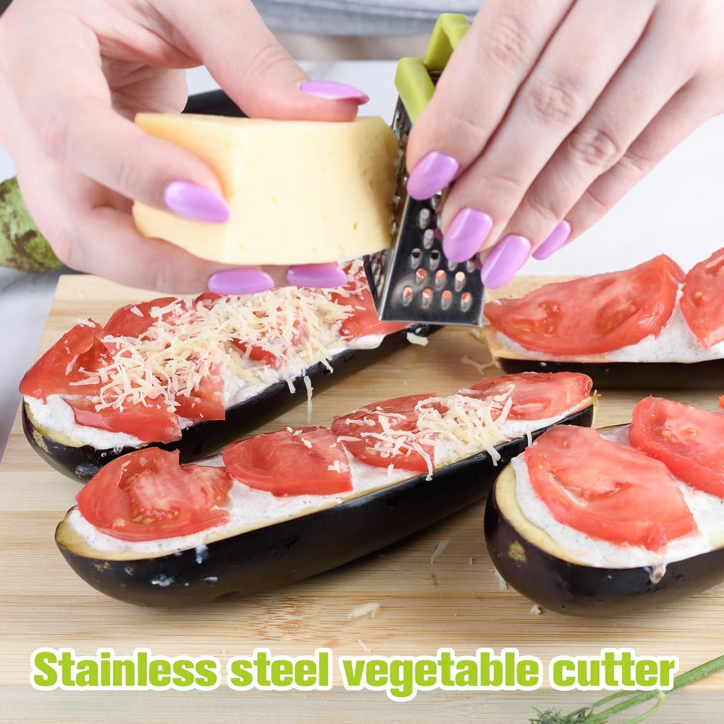 9PC Mini Cheese Grater, Box Grater and Multi Functional Vegetable Slicer for Vegetable Grater Food Shredder Lemon Zester Kitchen Small Graters, Kitchen Tools for Cheese Gingers Potatoes