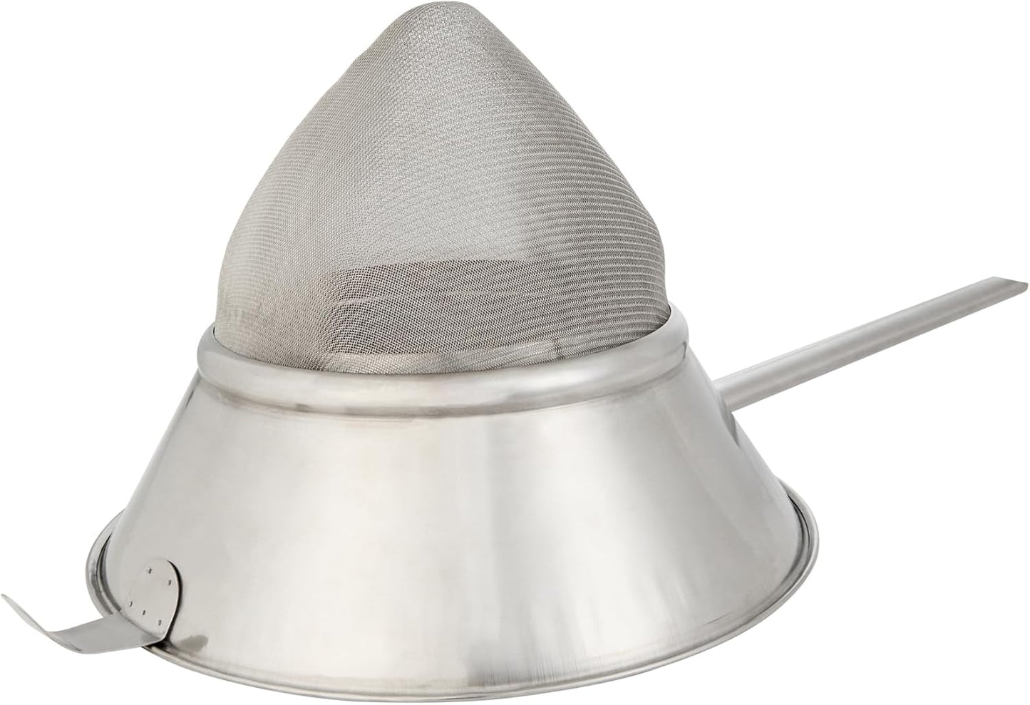 Restaurantware Fine Mesh Strainer Set of 3 Different Sizes with Silicone Handle Stainless Steel Extra Fine Mesh Strainer Heat-Resistant Handle Dishwasher-Safe for Rice, Quinoa, Pasta