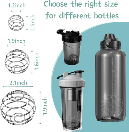 Shaker Balls, 6PCS 304 Stainless Steel Mixing Balls for Protein Shakes Formula, Blending Balls for Mixer Bottles