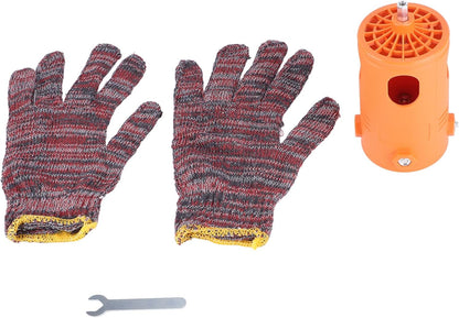 Attachment Corn Cob, Automatic Electric Corn Cob Stripper with Gloves and Wrench, Corn Kernel Separator Drill Attachment for Corded Electric Drills, Lithium Ion Drills