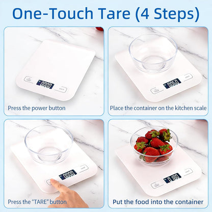 Digital Shipping Scale,Stainless Steel Panel, Accurate Portable Postal Scale for Packages, Small Business,Kitchen, Food, Handmade, Liquids, and Boutique (Rose Gold Battery(5kg/1g))