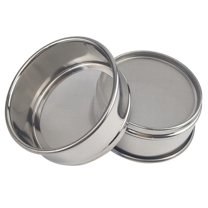 LABALPHA 70 Mesh Lab Sieves, Test Sieve #70 Mesh, 4'' Diameter, 304 Stainless Steel Wire Cloth (0.22mm)