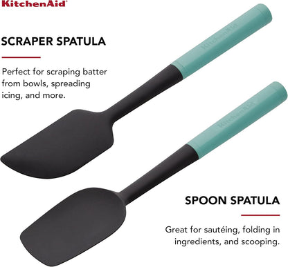 KitchenAid Universal Spatula Set, 2-Piece, Aqua Sky