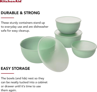 KitchenAid Prep Bowls with Lids, Set of 4