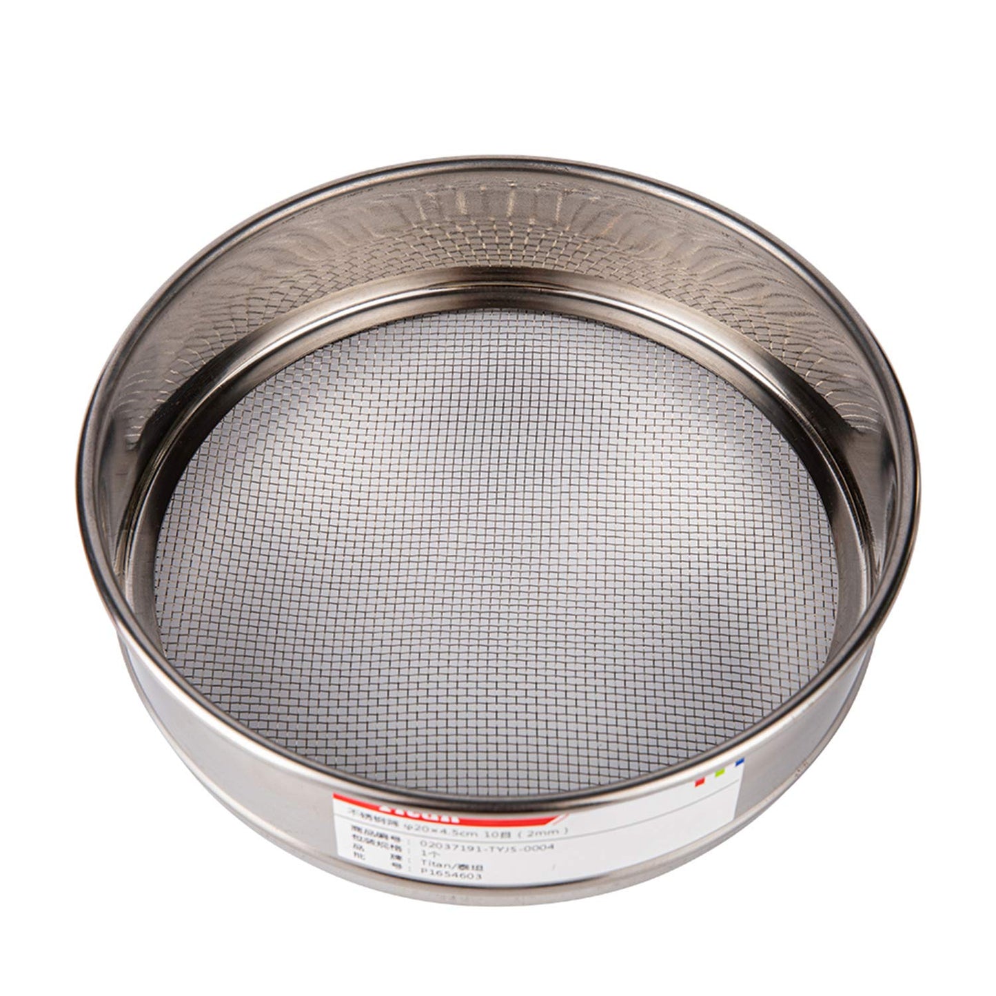 φ20×4.5cm 40 Mesh 304 Stainless Lab Sieves Economy Test Sieve 304 Stainless Steel Wire Cloth（0.45mm） - Colors B