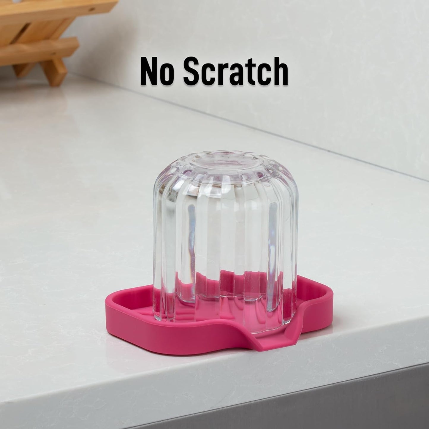 Zulay Kitchen (9x3.5in Sponge Holder for Kitchen Sink - Flexible Heavy-duty Multipurpose Sink Caddy - Counter Organizer for Kitchen, Bathroom, Makeup, Trinkets & More! (Grey)