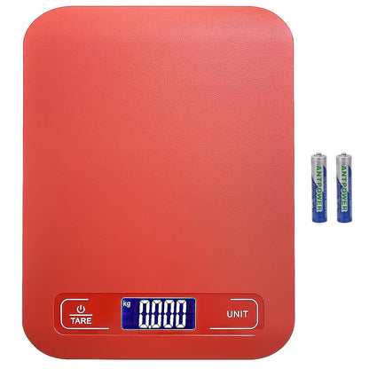 Digital Shipping Scale,Stainless Steel Panel, Accurate Portable Postal Scale for Packages, Small Business,Kitchen, Food, Handmade, Liquids, and Boutique (Rose Gold Battery(5kg/1g))