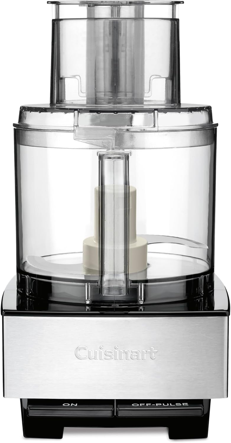 Cuisinart 7-Cup Pro Classic Food Processor, 600-Watt Motor, Vegetable Chopper & Blender for Mincing, Dicing, Shredding, Puree & Kneading Dough, DLC-10SYP1, White