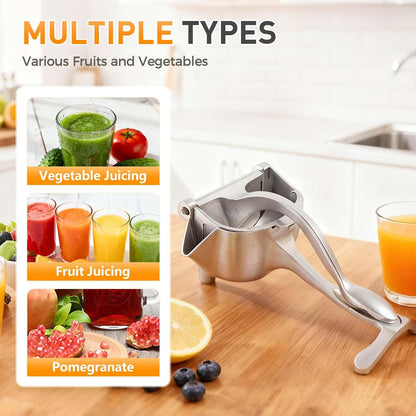 Fresh Fruit Juice Extractor, 2026 New Heavy Duty Hand Juicer Squeezer Lemon Juicer Manual Hand Press with Ergonomic Grip, Easy to Clean for Orange Citrus Lime Grapefruit Home Kitchen Tool (1)