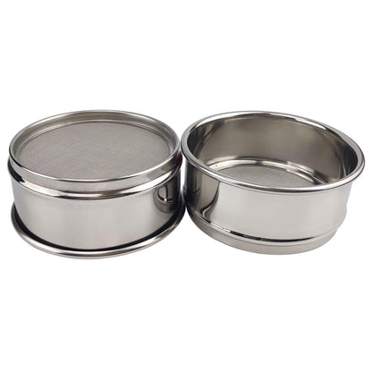 LABALPHA 70 Mesh Lab Sieves, Test Sieve #70 Mesh, 4'' Diameter, 304 Stainless Steel Wire Cloth (0.22mm)