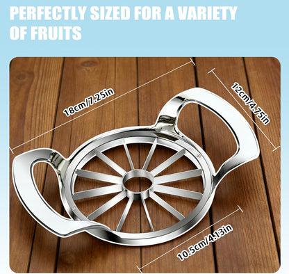 Apple Slicer,8 Blade Extra Large Apple Corer, Heavy Duty Stainless Steel Apple Cutter and Divider，Easy to Use, Time-Saving,Kitchen Tool (8 Blades)