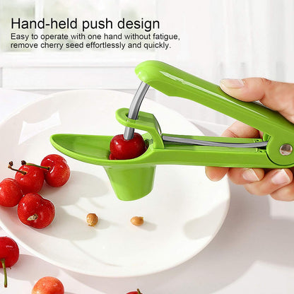 Cherry Pit Remover, Stainless Steel Pit Remover, Pressed Cherry Pincers for Kitchen Fruit Pitting Tool