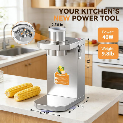Newhai Electric Corn Sheller Commercial Corn Thresher Machine Stainless Steel Corn Peeler Corn Cob Stripper Tool for Home & Commercial Farm Use