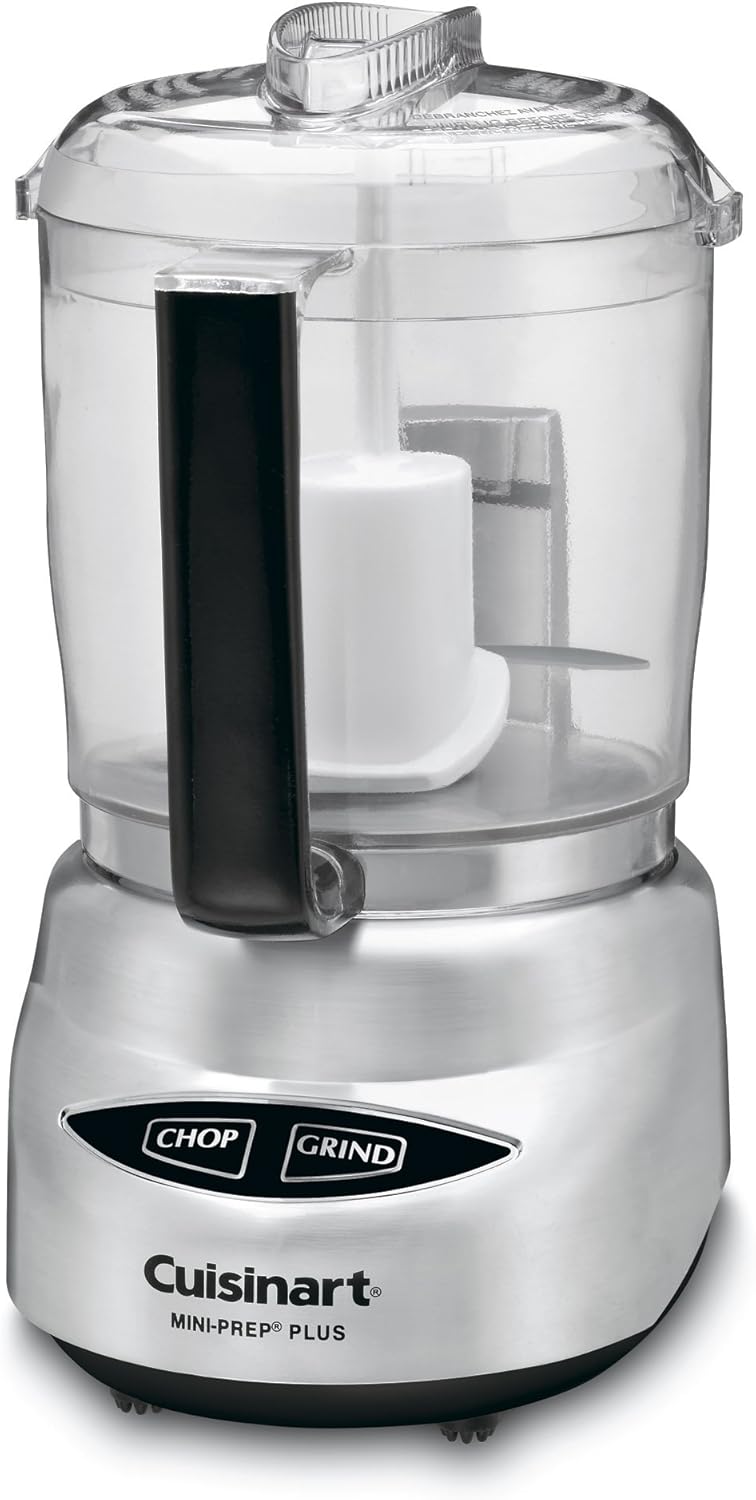Cuisinart Mini Prep Plus Food Processor, 4 Cup, Brushed Stainless (Shiny)