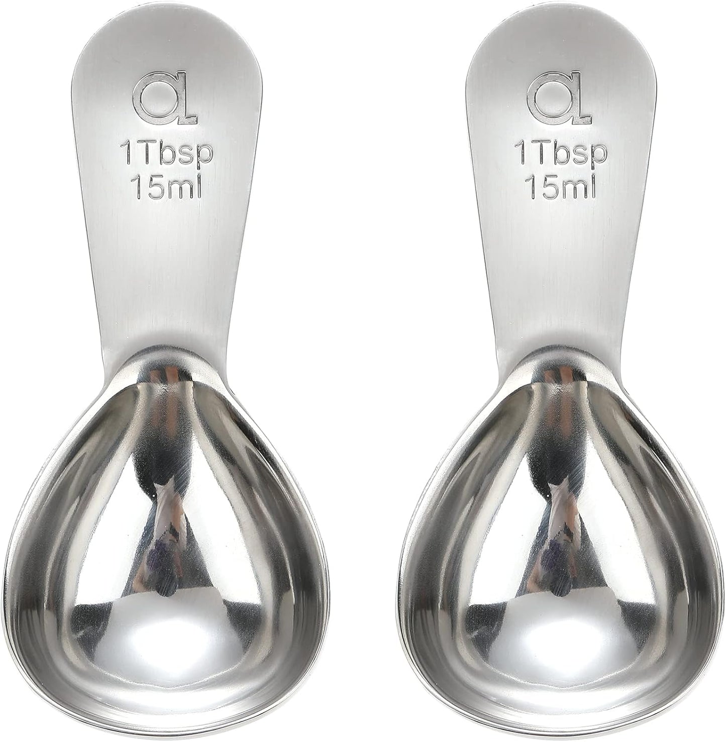 Apace Living Coffee Scoop (Set of 2) - 1 Tablespoon (Tbsp) - The Best Stainless Steel Measuring Spoons for Coffee, Tea, and More (Gold)