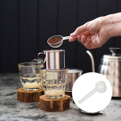 uxcell Measuring Spoons, Plastic Coffee Scoops Teaspoon for Coffee Bean Spices Sugar Salt Powder Pink