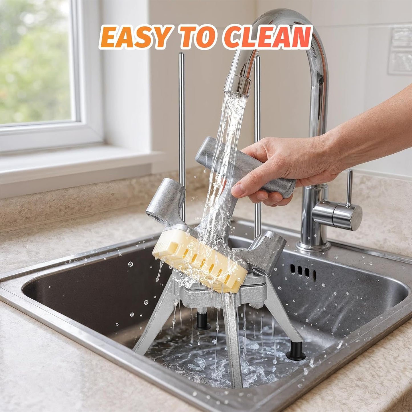 Commercial Vegetable Chopper Dicer w/3 Replacement Blades Onion Dicer Commercial Heavy Duty Vegetable Fruit Chopper Stainless Steel French Fry Cutter