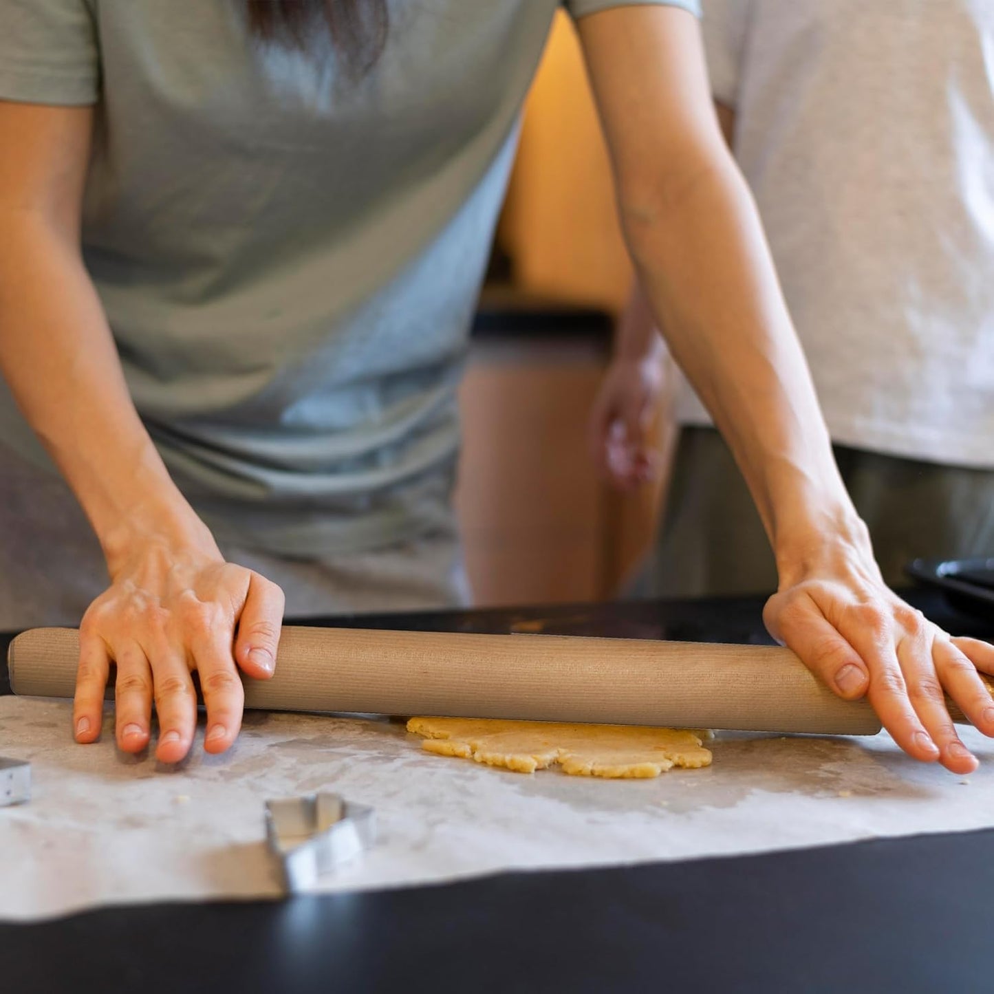 Mrs. Anderson’s Baking Rolling Pin Rings, Non-Stick Silicone, Set of 4 Ring Depths