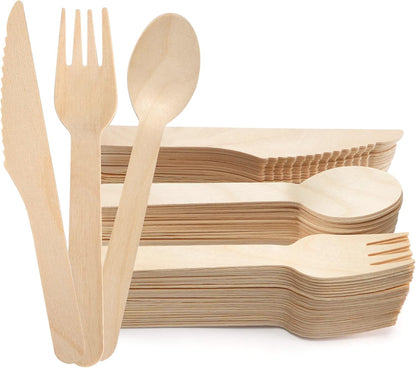 LotFancy Mini Wooden Spoons, Pack of 100, 4 inch Length, Disposable Tasting Sampling Spoons, Biodegradable Compostable Eco-friendly Birchwood Taster Spoons