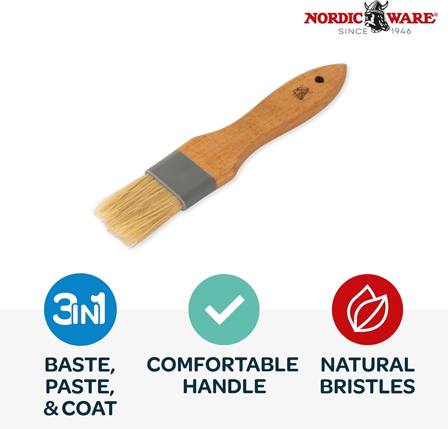Natural Bristle Pastry Brush