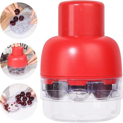 Cherry Pitter Multiple, Pits up to 8 Cherries at Once, 8 Holes Multi Cherry Seed Remover for Kitchen Cherry Jam, 8 in 1 Cherry Pitter Tool Pit Remover,Cake Shops and Fruit Salads